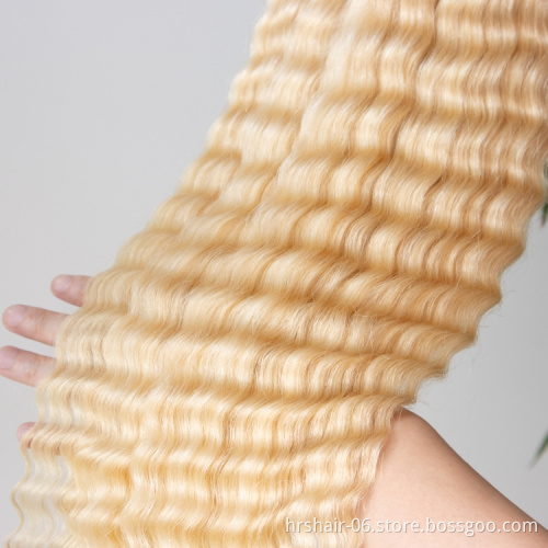 613 deep wave Wholesale Virgin Human Hair Weave Bundle Vendor Cuticle Aligned Hair Free Sample 10A Siliky Brazilian Hair Bundles